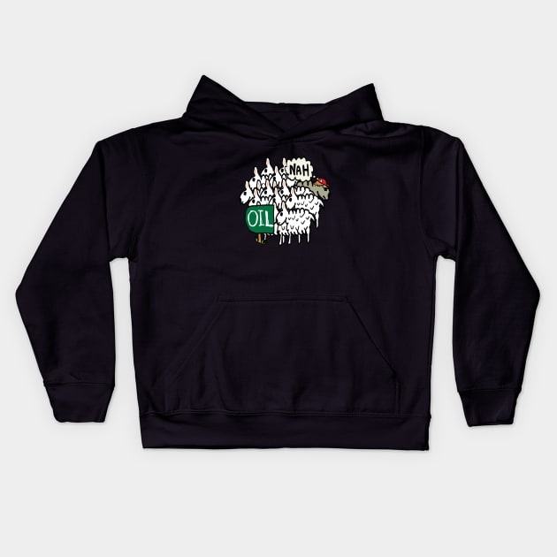 Anti Oil Kids Hoodie by Mark Ewbie